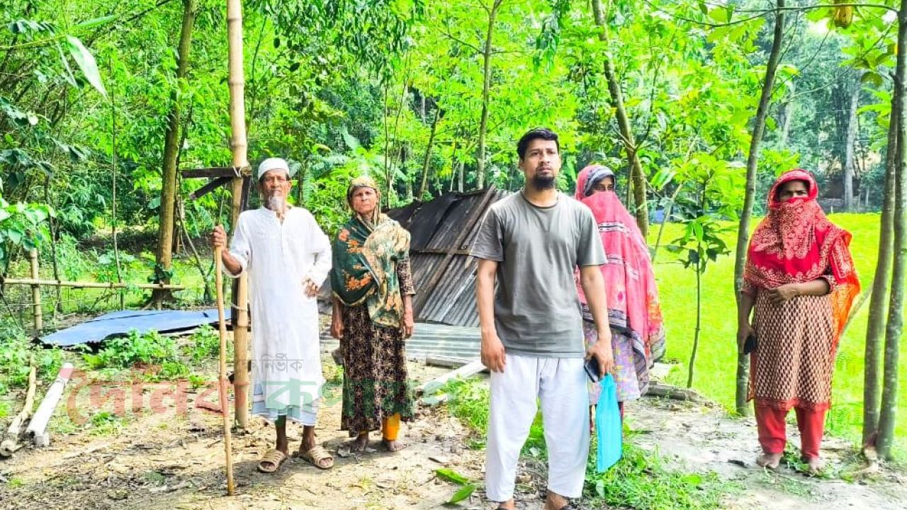 মুরাদনগরে বৃদ্ধের জমি দখলচেষ্টা ও ঘর ভাঙচুরের অভিযোগ